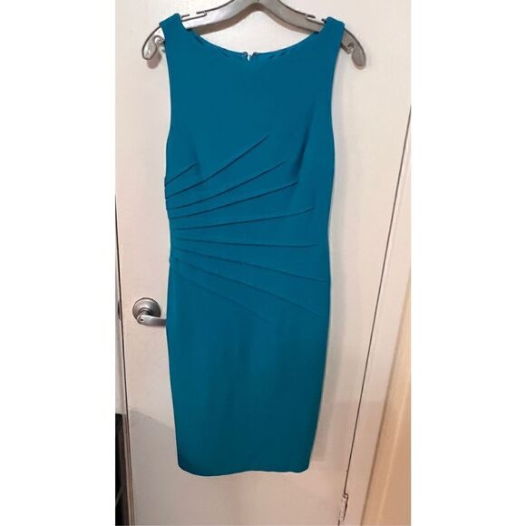 CACHE CONTOUR BLUE DRESS WOMENS SIZE 6 - Picture 2 of 8